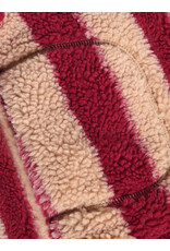 Daily Seven Teddy Jacket Striped Rythmic Red 