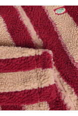 Daily Seven Teddy Jacket Striped Rythmic Red 