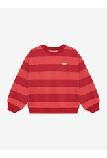 Daily Seven Oversized Sweater Big Stripe Rythmic Red