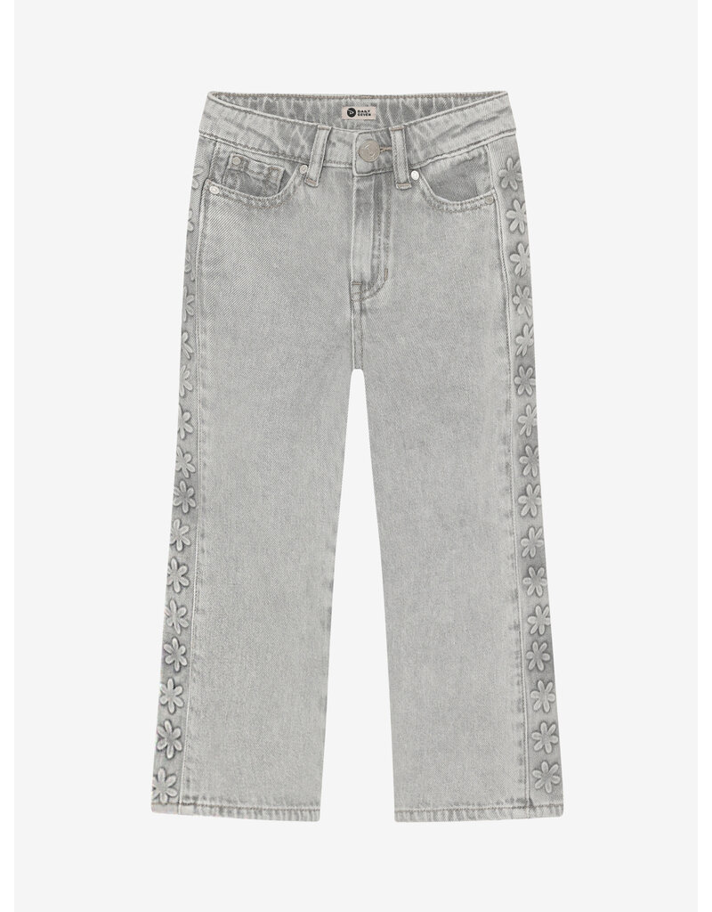 Daily Seven Denim Wide Fit Embossing Light Grey Denim