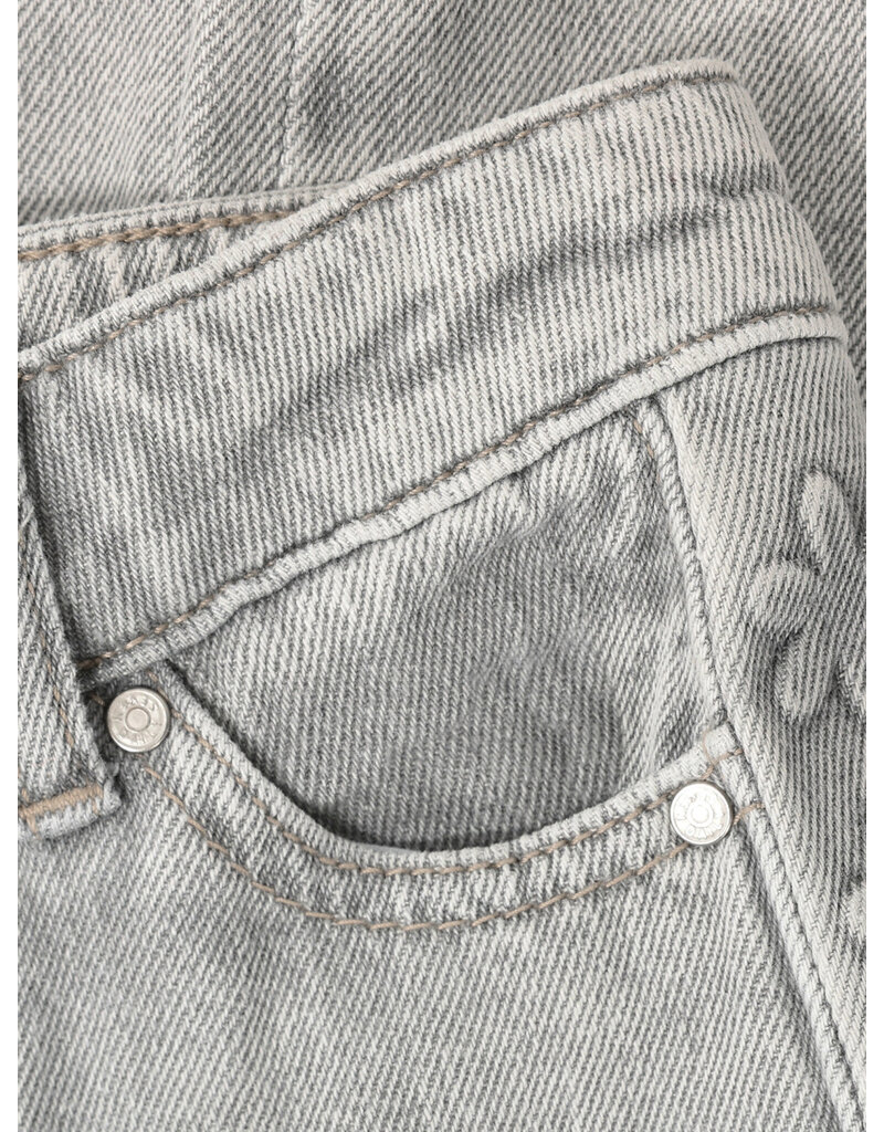 Daily Seven Denim Wide Fit Embossing Light Grey Denim