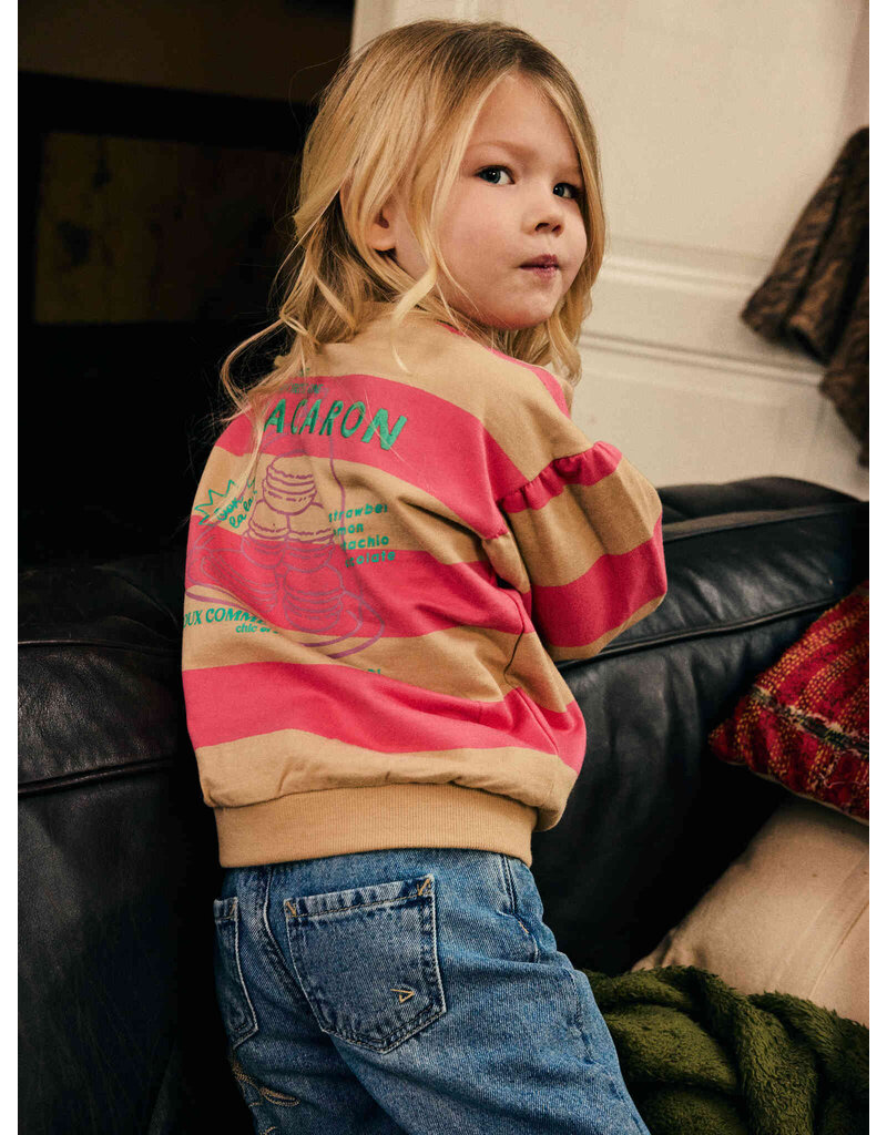 Daily Seven Sweater Big Stripe Ginger Root