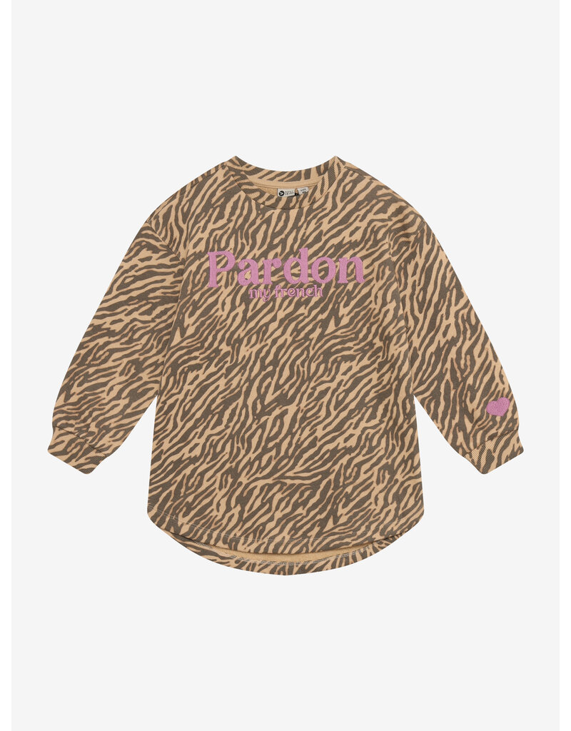 Daily Seven Sweat Dress Longsleeve Animal Ginger Root