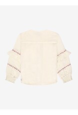 Daily Seven Shirt Longsleeve Ruffle Mother of Pearl