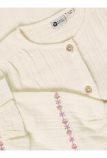 Daily Seven Shirt Longsleeve Ruffle Mother of Pearl