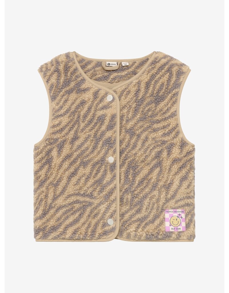 Daily Seven Teddy Gilet Animal Ginger Root