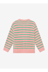 Daily Seven Knitwear Striped Cargdigan Lilas
