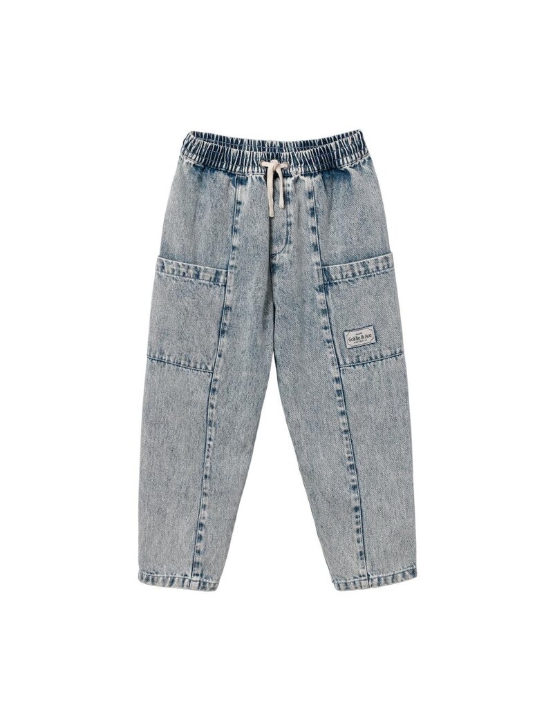 Goldie + Ace Vintage Wash Denim Pocket Pants