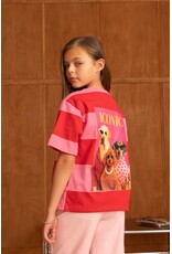 GG Luxe Iconic Streep Shirt Roze Rood