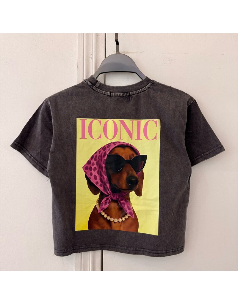 GG Luxe Iconic Dog Shirt Grijs