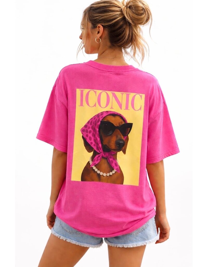 GG Luxe Iconic Dames Dog Shirt Roze