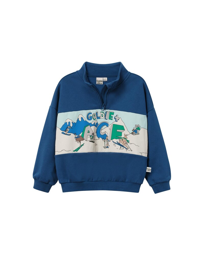 Goldie + Ace Quarter Zip Alpine Sweatshirt