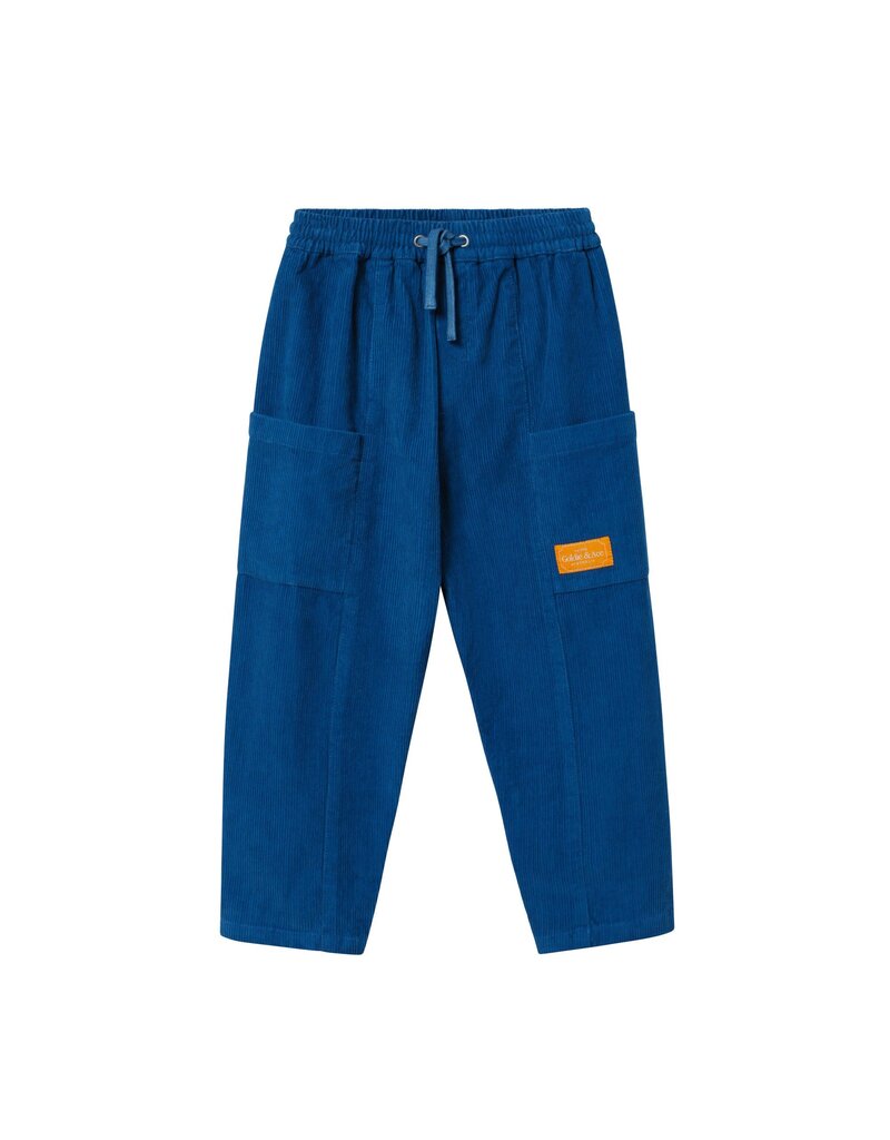 Goldie + Ace Blue Corduroy Pocket Pants