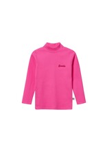 Goldie + Ace High Neck Pink Rib Skivvy