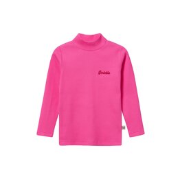 Goldie + Ace High Neck Pink Rib Skivvy