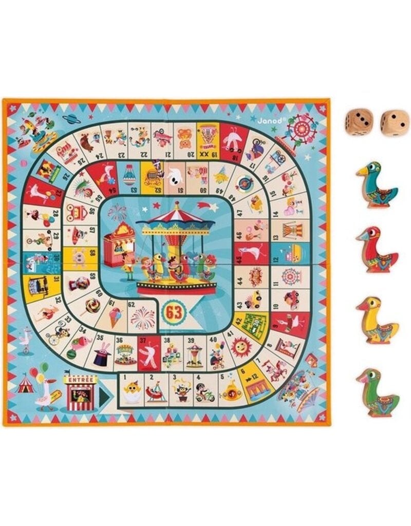 Janod Carrousel Ganzenbord