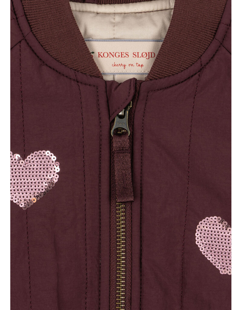 Konges Sløjd Juno Sequin Bomber Jacket Decadent Chocolate