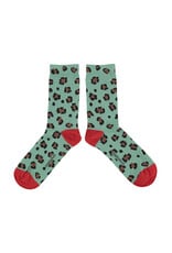 piupiuchick Socks Green Animal Print