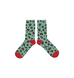 piupiuchick Socks Green Animal Print