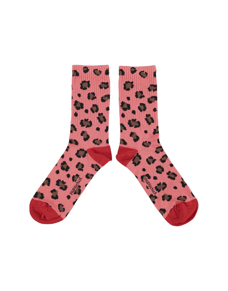 piupiuchick Socks Pink Animal Print