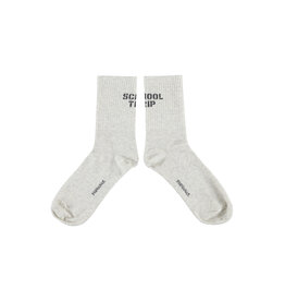 piupiuchick Socks Light Grey Scool Trip