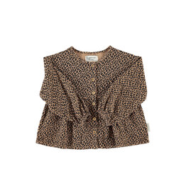 piupiuchick Blouse Brown Animal Print