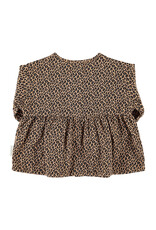 piupiuchick Blouse Brown Animal Print