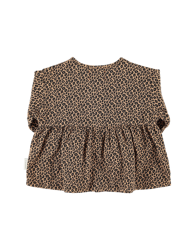 piupiuchick Blouse Brown Animal Print