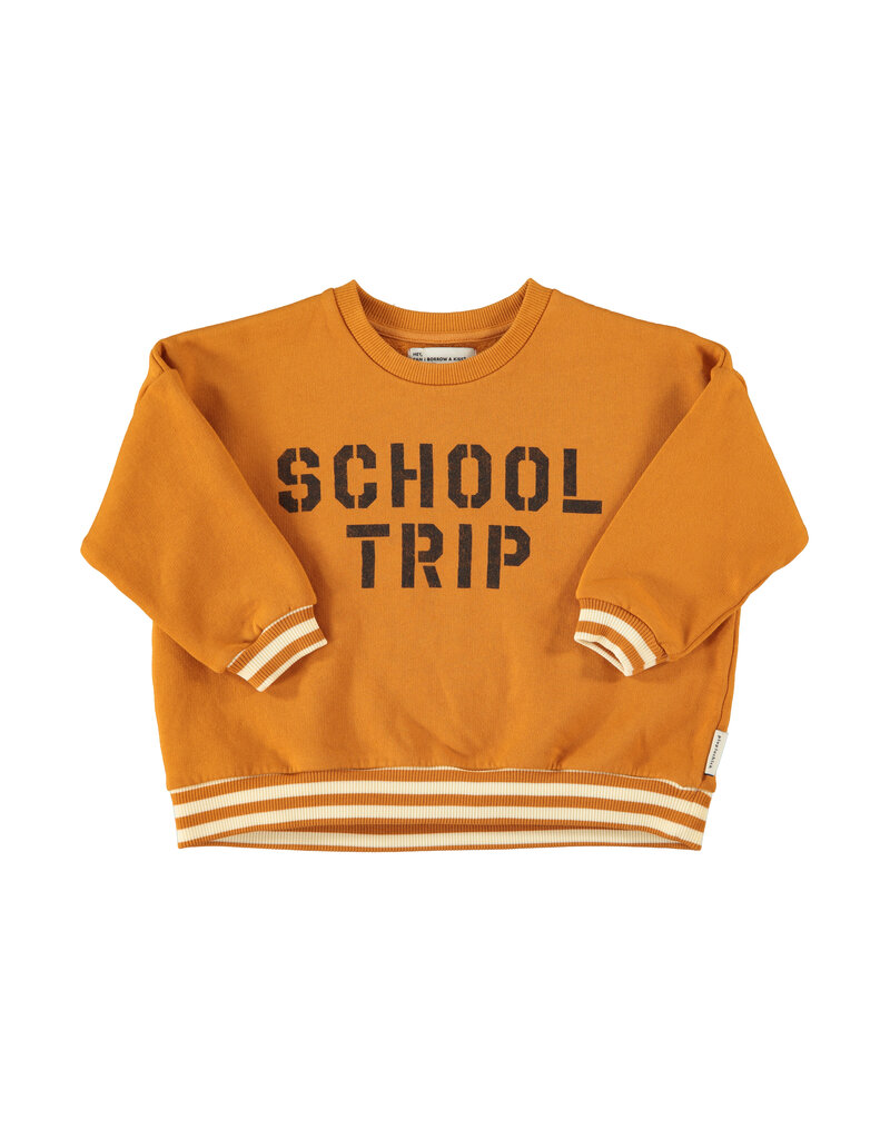 piupiuchick Sweatshirt Camel "school trip" Print