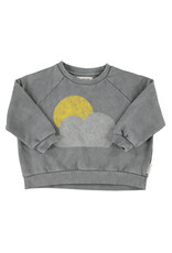 piupiuchick Sweatshirt Grey Sun & Cloud Print