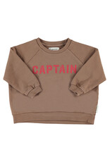 piupiuchick Sweatshirt Brown "captain" Print