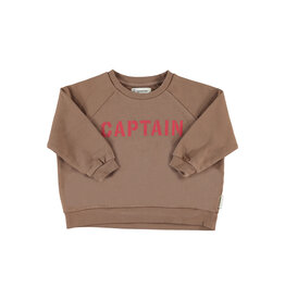 piupiuchick Sweatshirt Brown "captain" Print