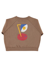 piupiuchick Sweatshirt Brown "captain" Print