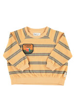 piupiuchick Terry Cotton Sweatshirt Sand Double Stripes