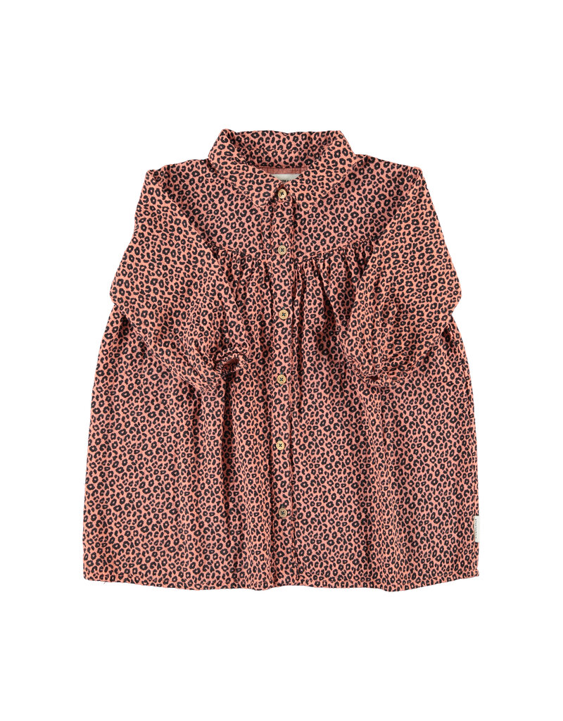 piupiuchick Short Dress Pink Animal Print