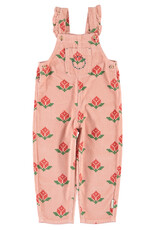 piupiuchick Dungarees Pink Big Flowers