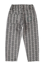 piupiuchick Mom Fit Trousers Grey Black Flowers
