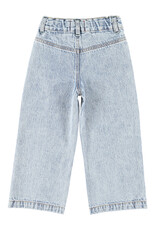piupiuchick Flare Trousers Fadded Light Blue Denim