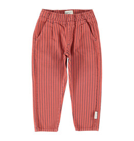 piupiuchick Trousers Bordeaux Black Stripes