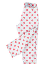 piupiuchick Trousers Light Blue Denim Red Dots