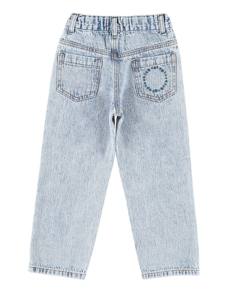 piupiuchick Unisex Trousers Fadded Light Blue Denim