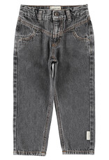 piupiuchick Mom Fit Trousers Washed Black Denim