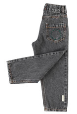piupiuchick Mom Fit Trousers Washed Black Denim