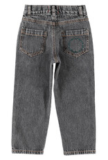 piupiuchick Mom Fit Trousers Washed Black Denim