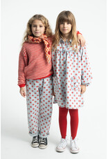 piupiuchick Trousers Light Blue Denim Red Dots
