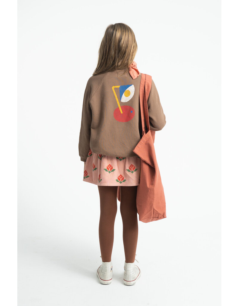 piupiuchick Sweatshirt Brown "captain" Print