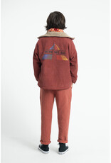 piupiuchick Trousers Bordeaux Black Stripes
