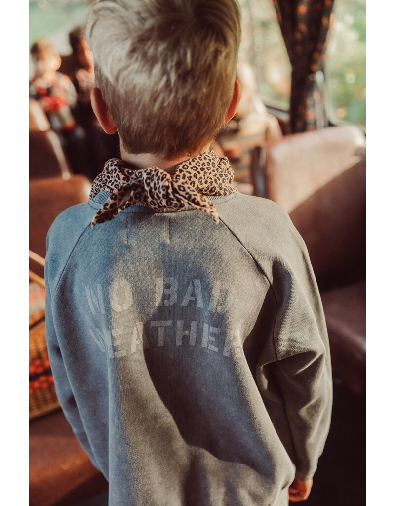 piupiuchick Sweatshirt Grey Sun & Cloud Print