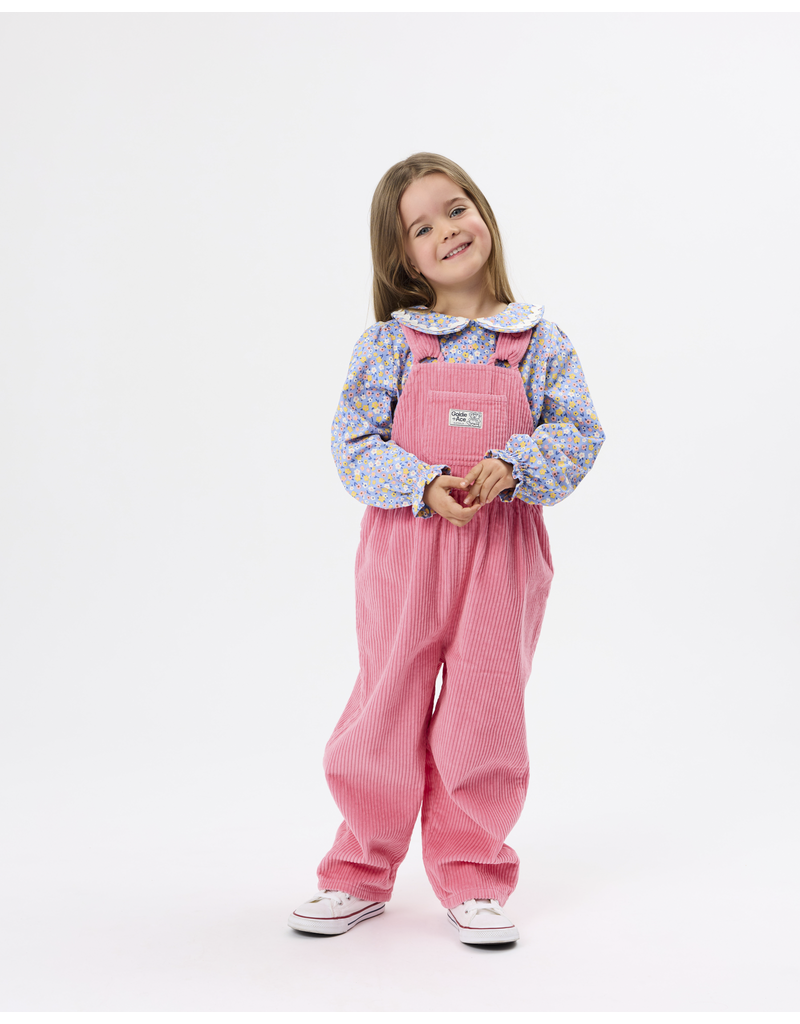 Goldie + Ace Sammy Pink Corduroy Overalls