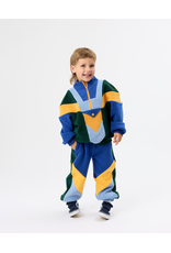 Goldie + Ace Half Zip Blue Colour Block Polar Fleece